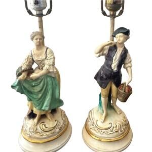 Pair Of Vintage Of Borghese Lamps